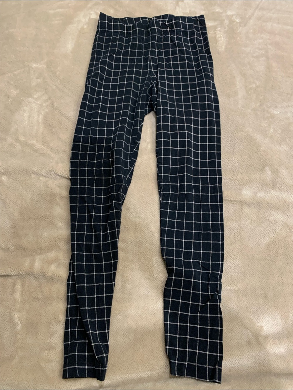 Old Navy Black Plaid Leggings Size Small